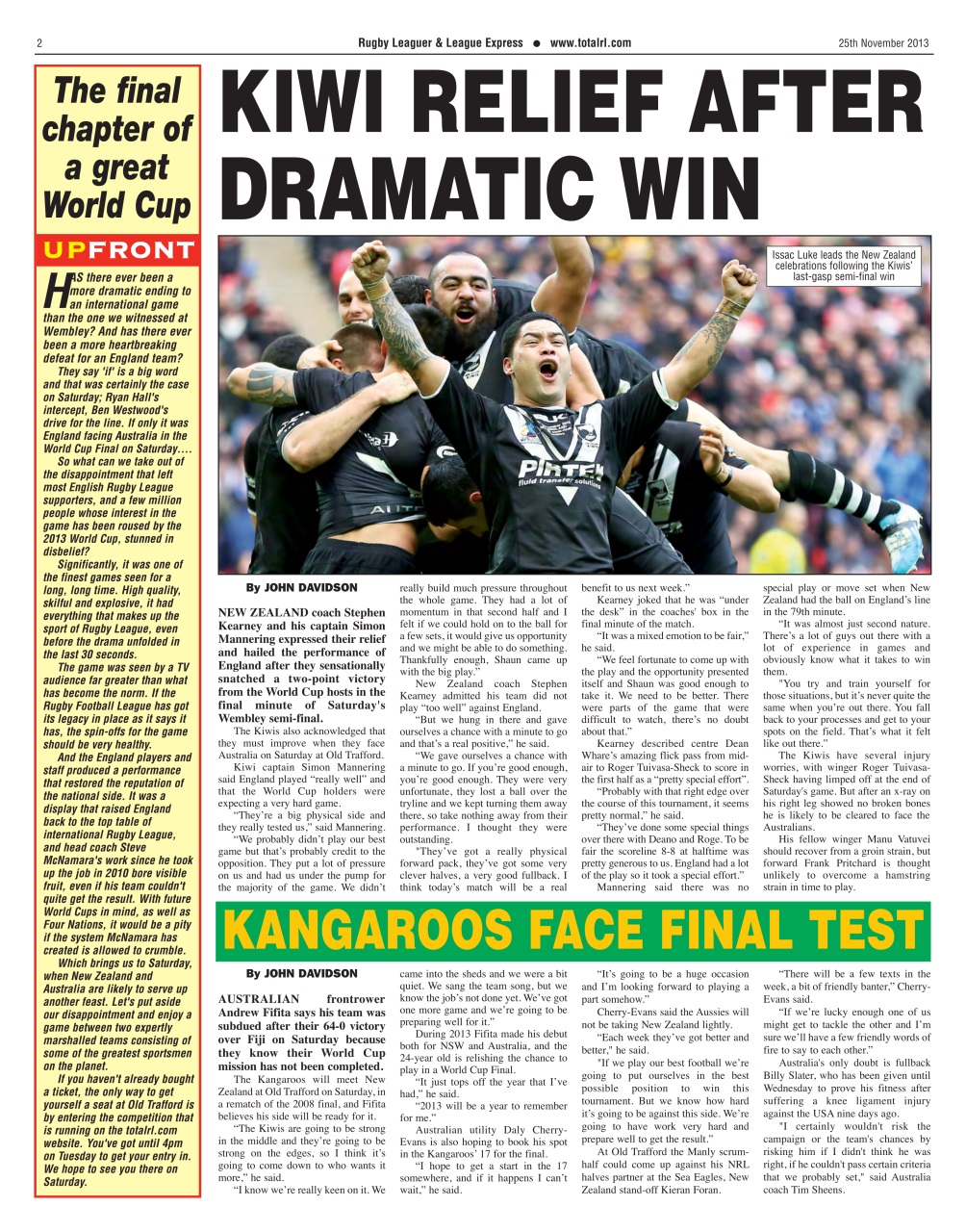 League Express Preview Pages