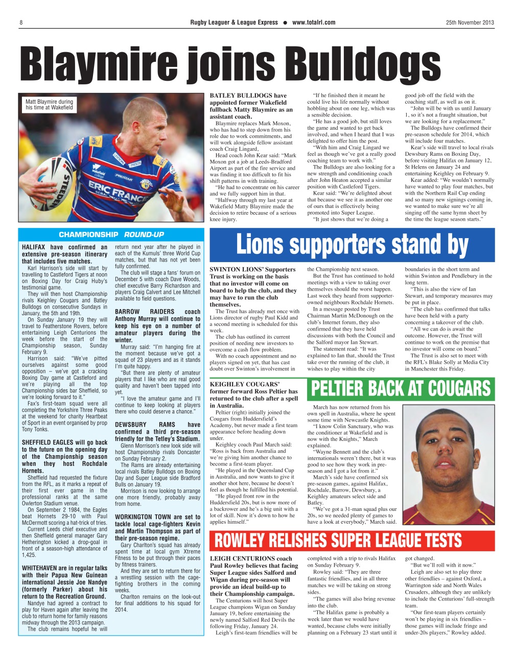 League Express Preview Pages