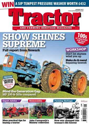 Tractor & Farming Heritage Magazine issue  January 2014 TFH