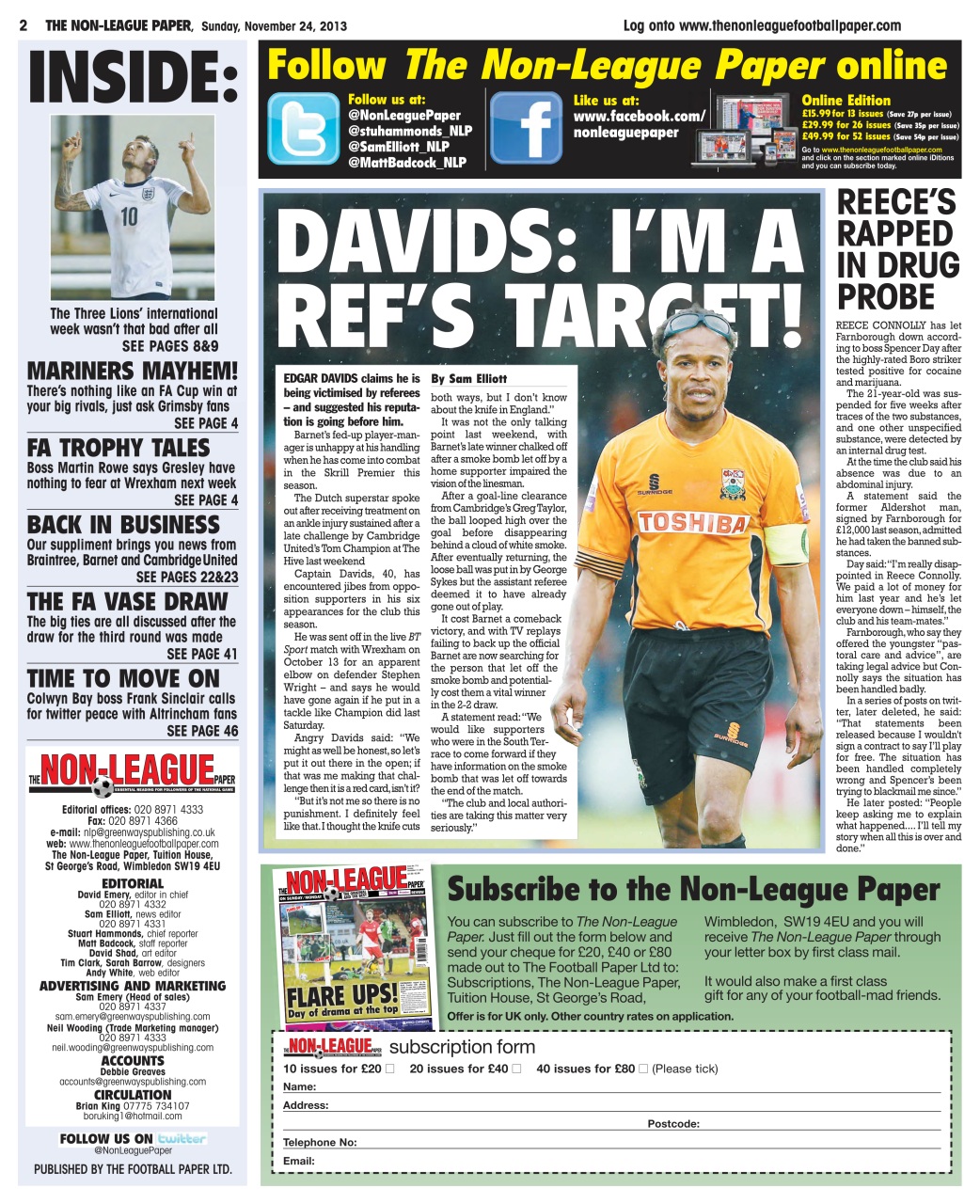 The Non-League Football Paper Preview Pages