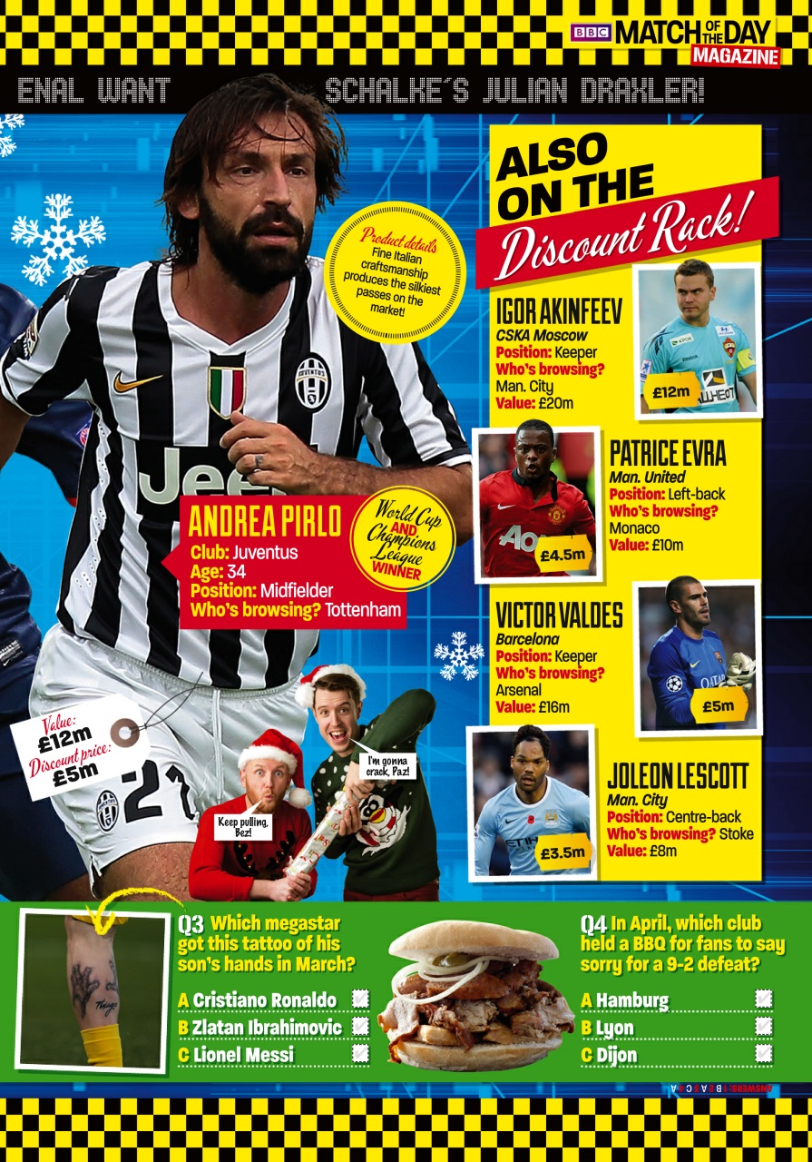 Match of the Day Preview Pages