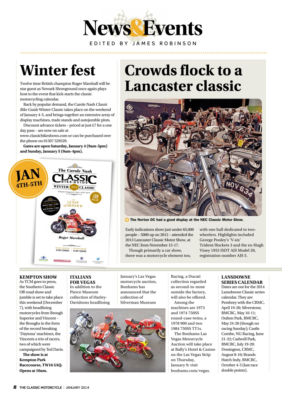 The Classic MotorCycle Preview Pages