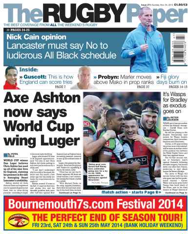 The Rugby Paper issue 24th November 2013