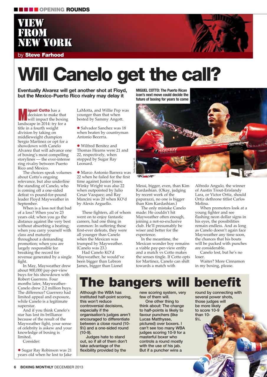 Boxing Monthly Preview Pages