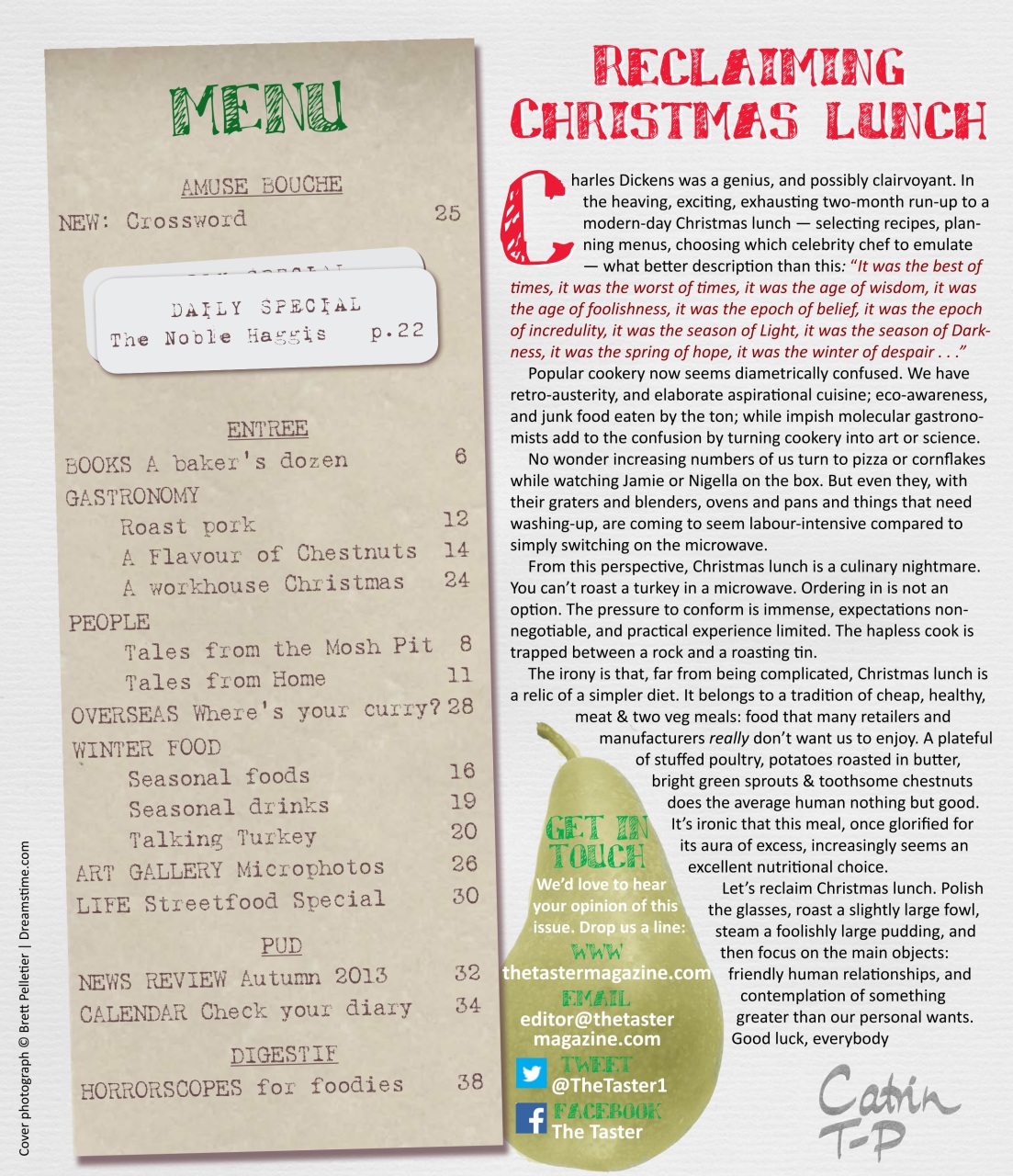 The Taster Magazine Preview Pages