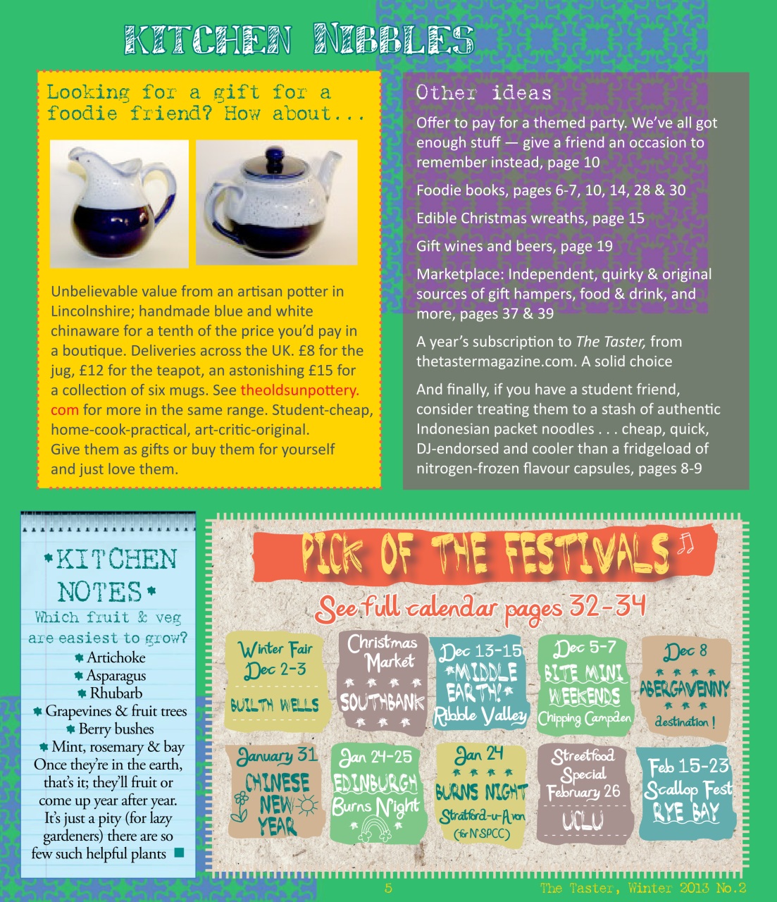 The Taster Magazine Preview Pages