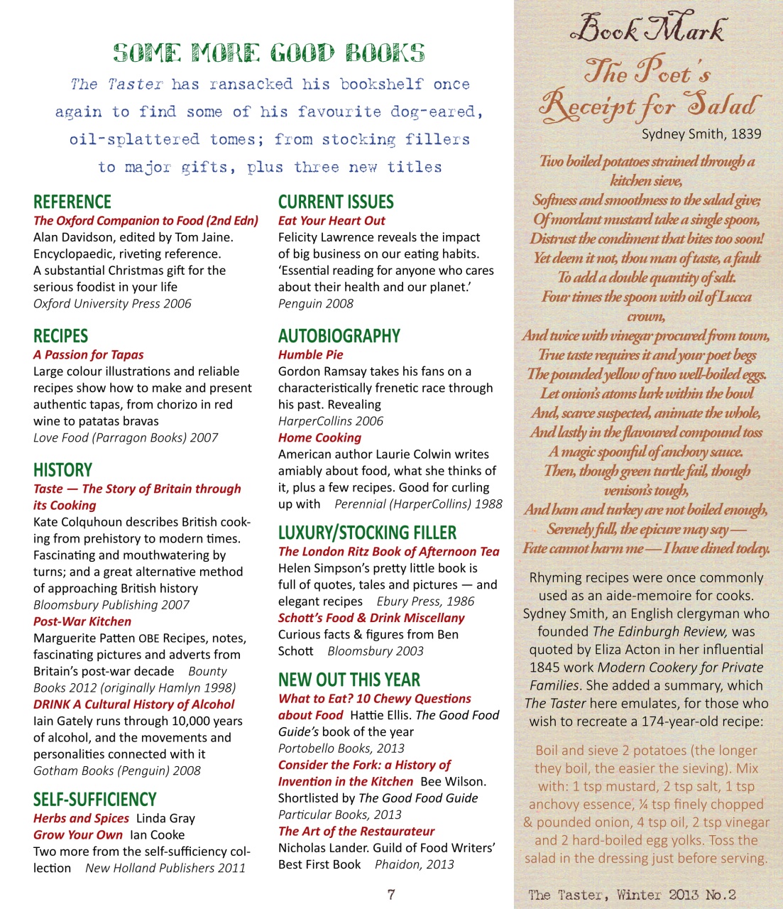 The Taster Magazine Preview Pages