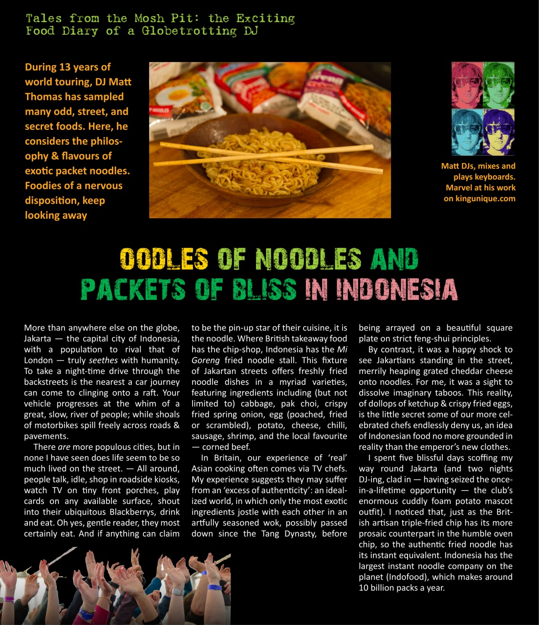 The Taster Magazine Preview Pages