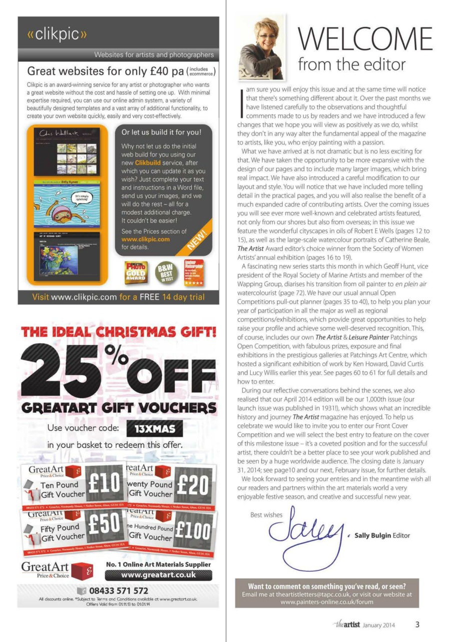 The Artist Preview Pages