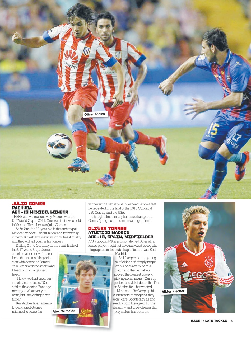 Late Tackle Football Magazine Preview Pages