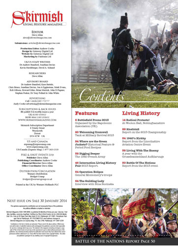 Skirmish Living History Preview Pages