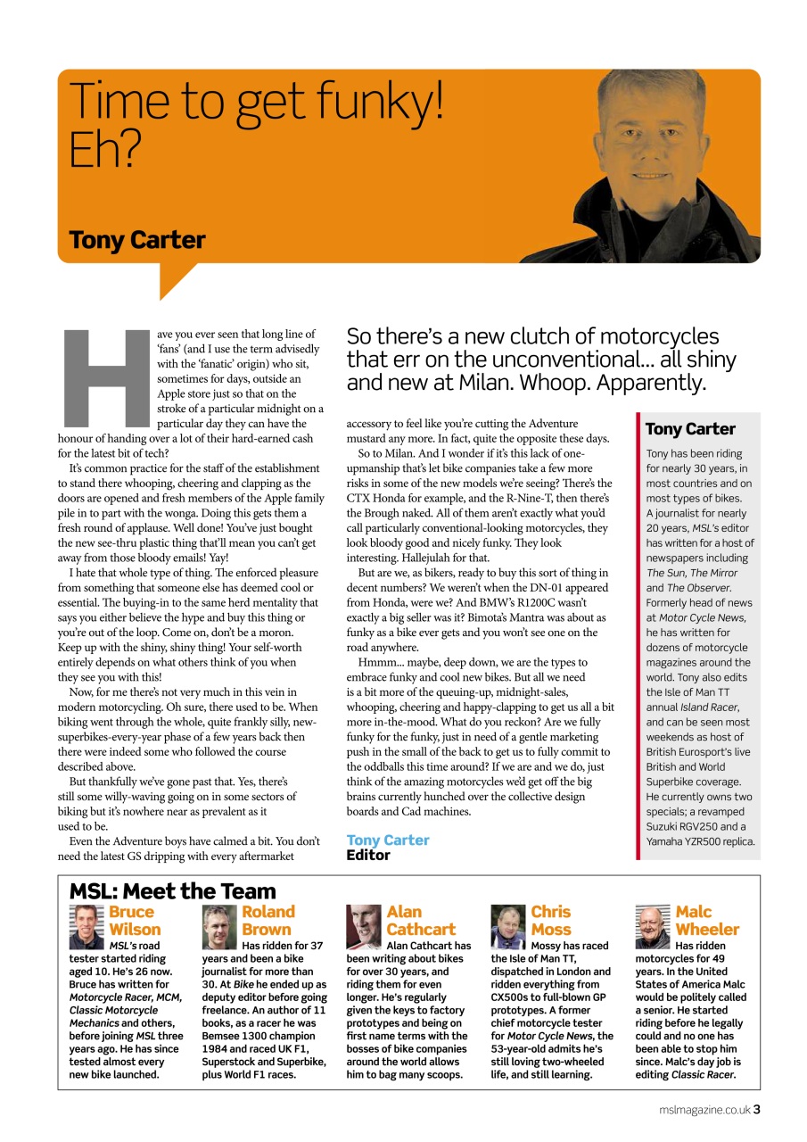 Motorcycle Sport & Leisure Preview Pages