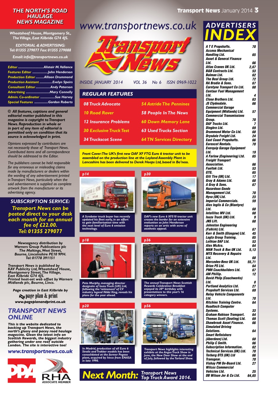 Transport News Preview Pages