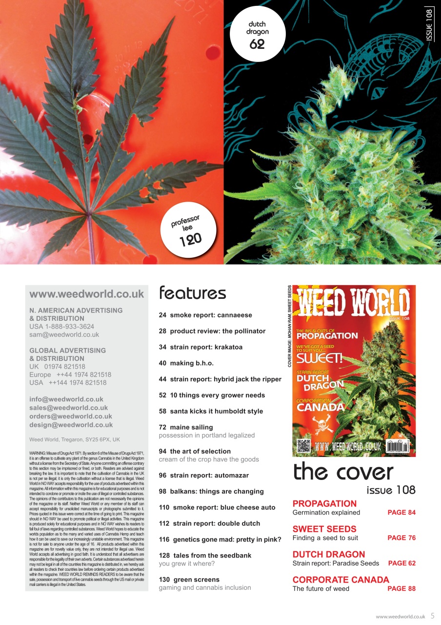 Weed World Preview Pages