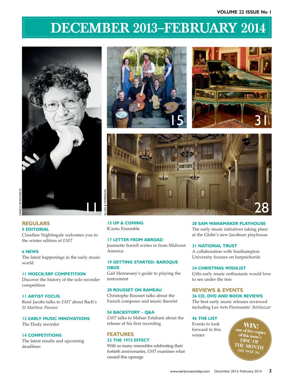 Early Music Today Preview Pages