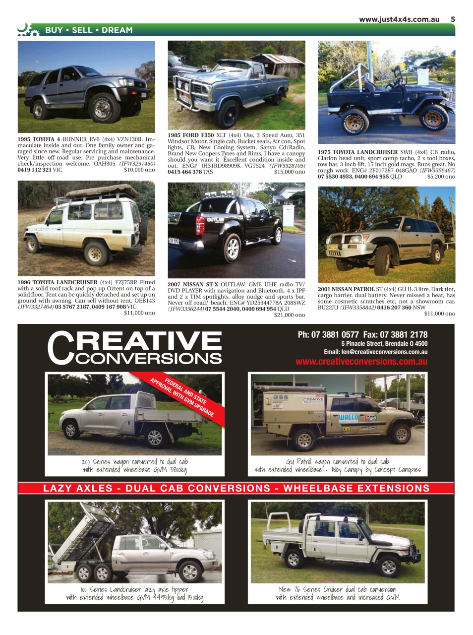 JUST 4X4S Preview Pages