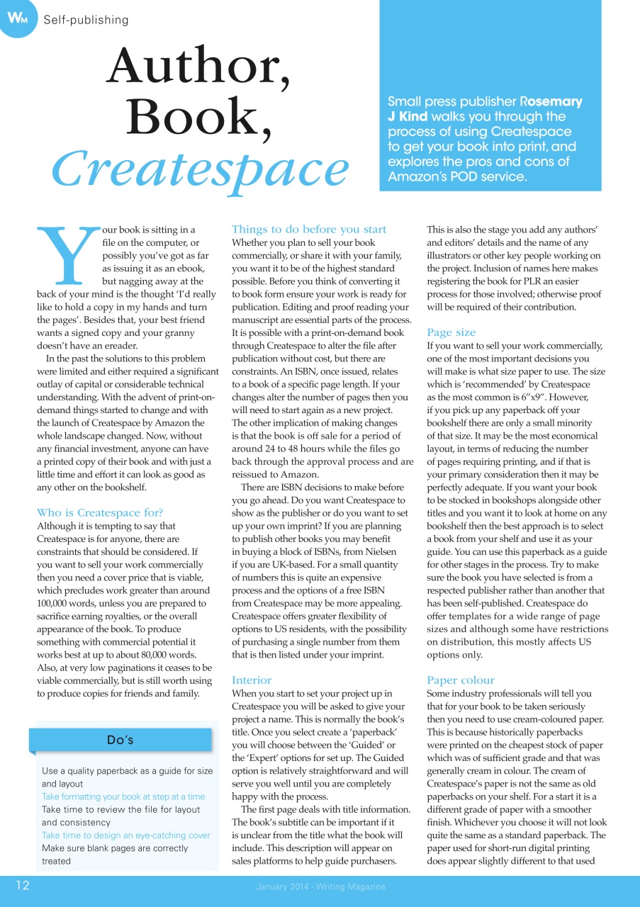 Writing Magazine Preview Pages