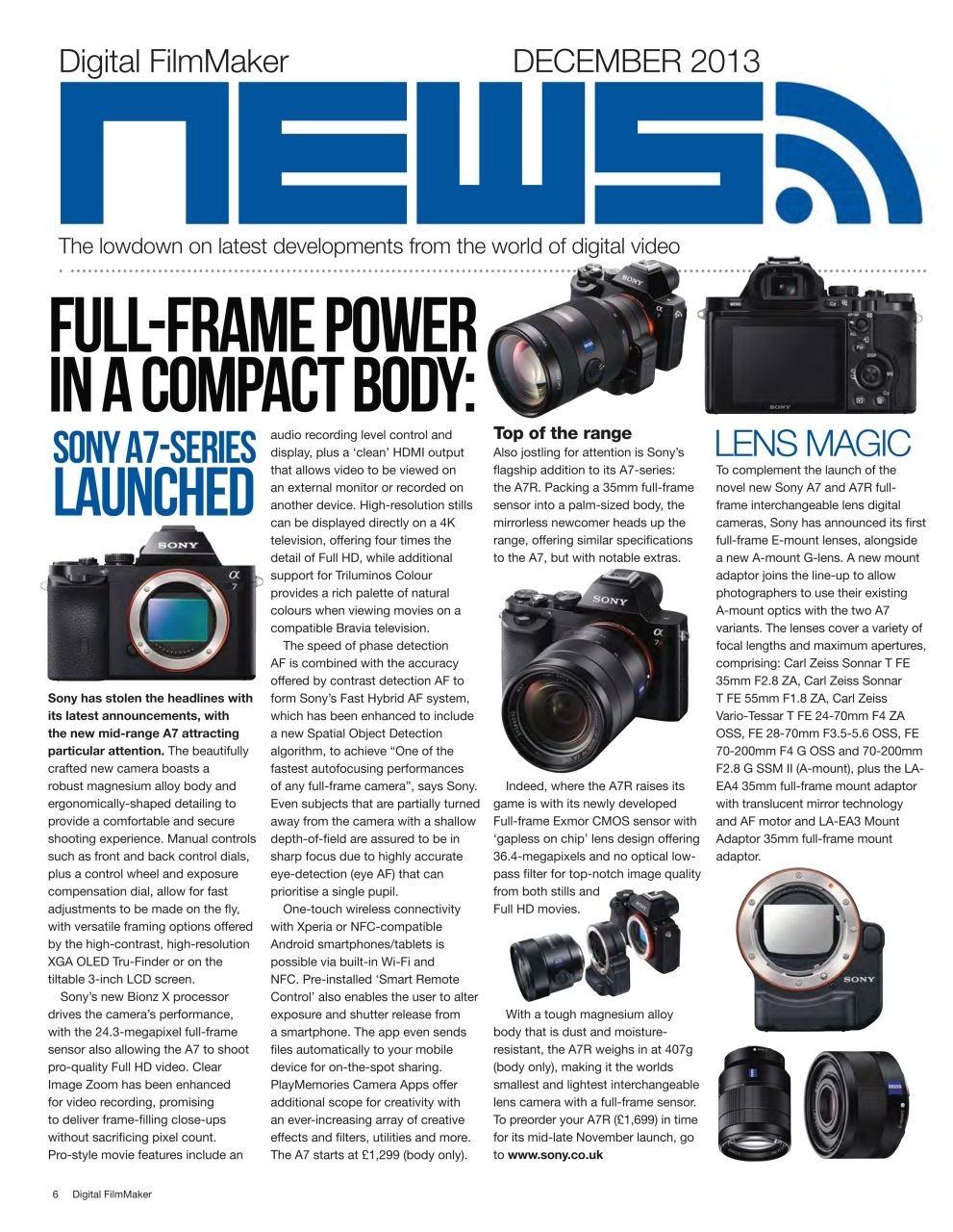 Digital FilmMaker Preview Pages