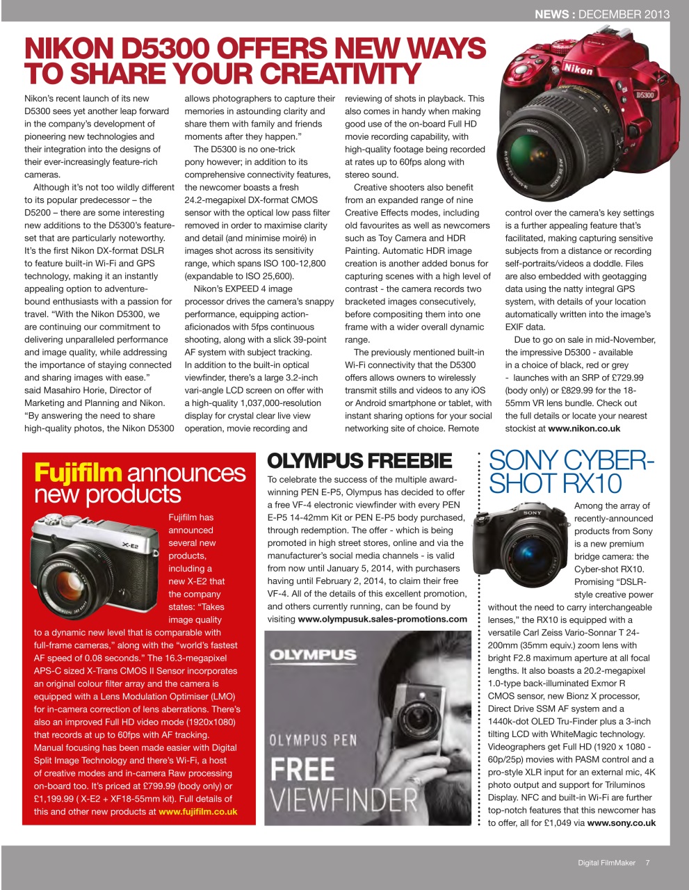 Digital FilmMaker Preview Pages