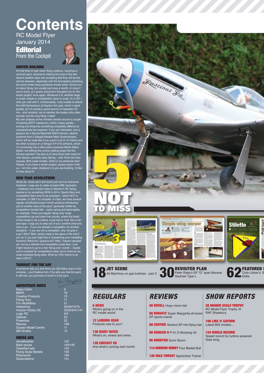 Radio Control Model Flyer Preview Pages