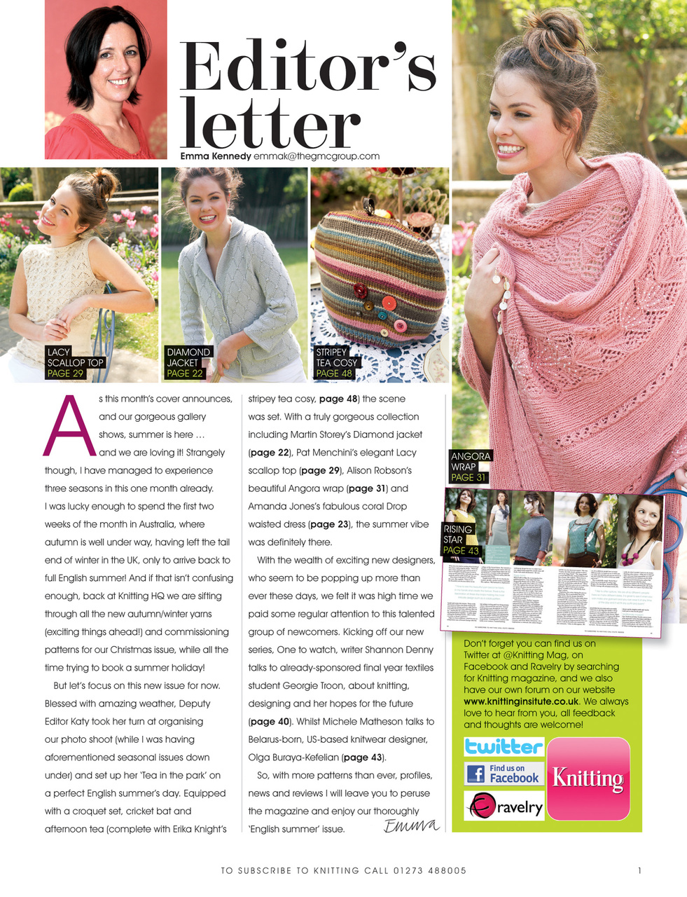 Knitting Preview Pages