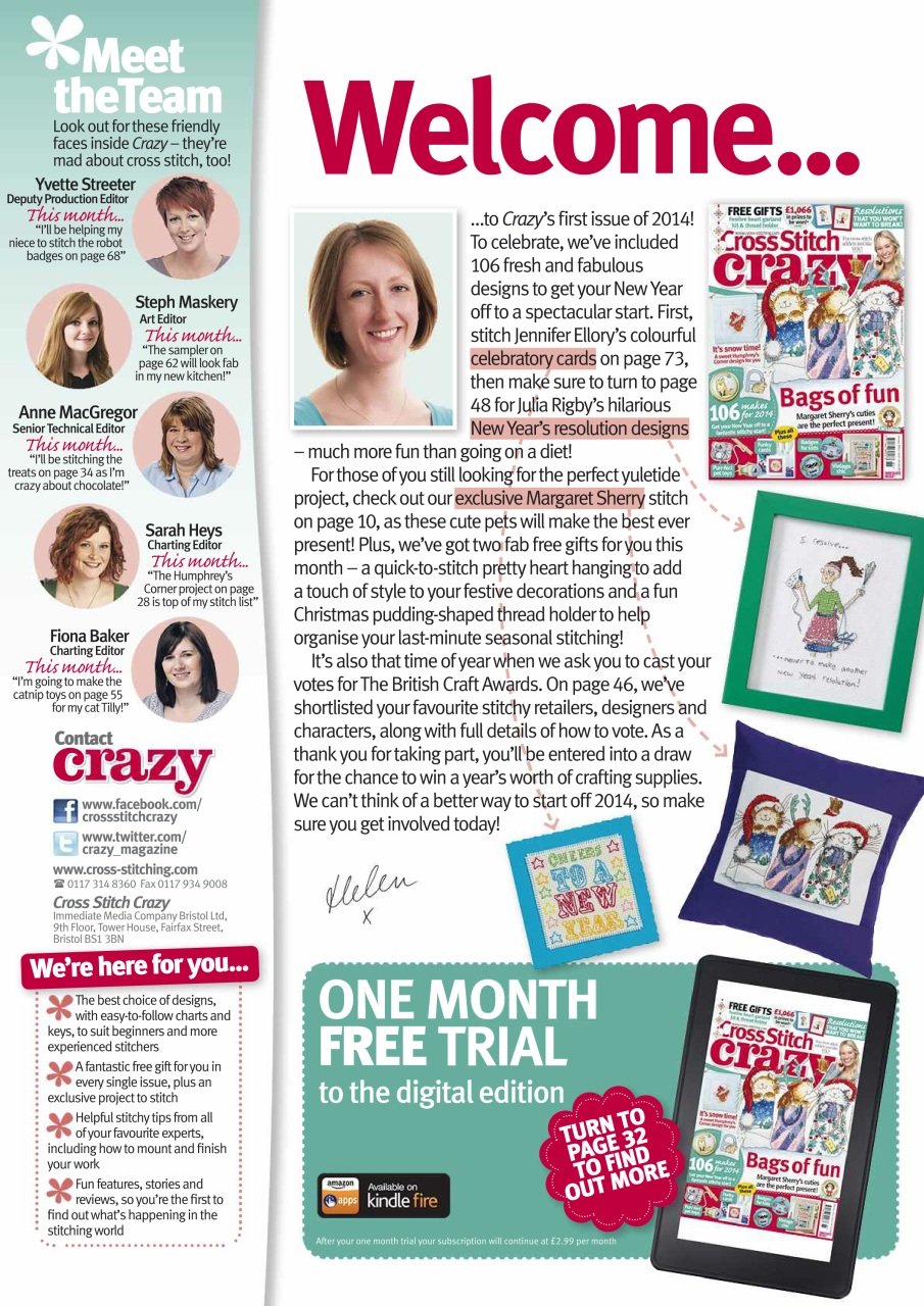 Cross Stitch Crazy Preview Pages