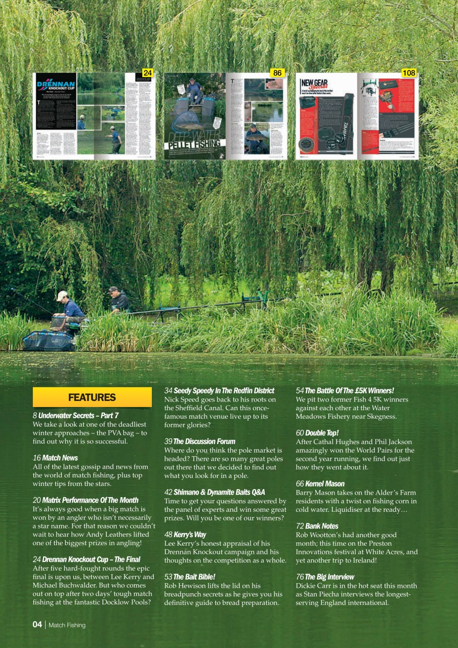 Match Fishing Preview Pages
