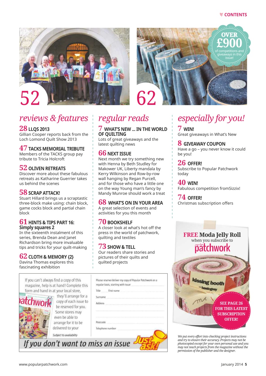 Popular Patchwork Magazine Preview Pages