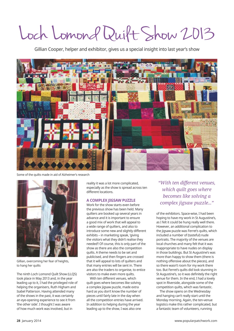 Popular Patchwork Magazine Preview Pages