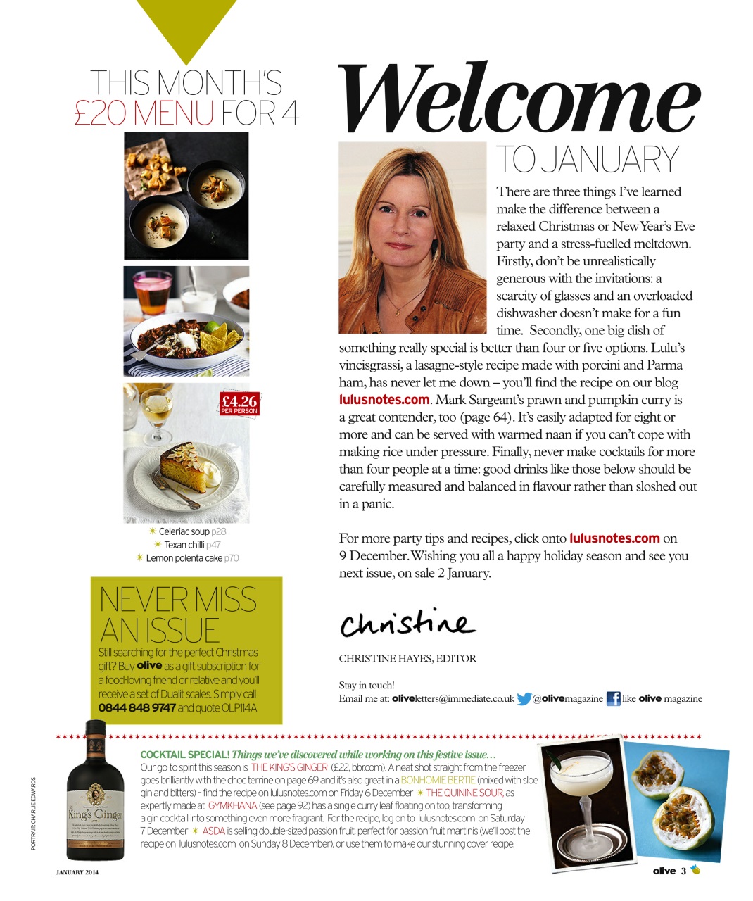 Olive Magazine Preview Pages