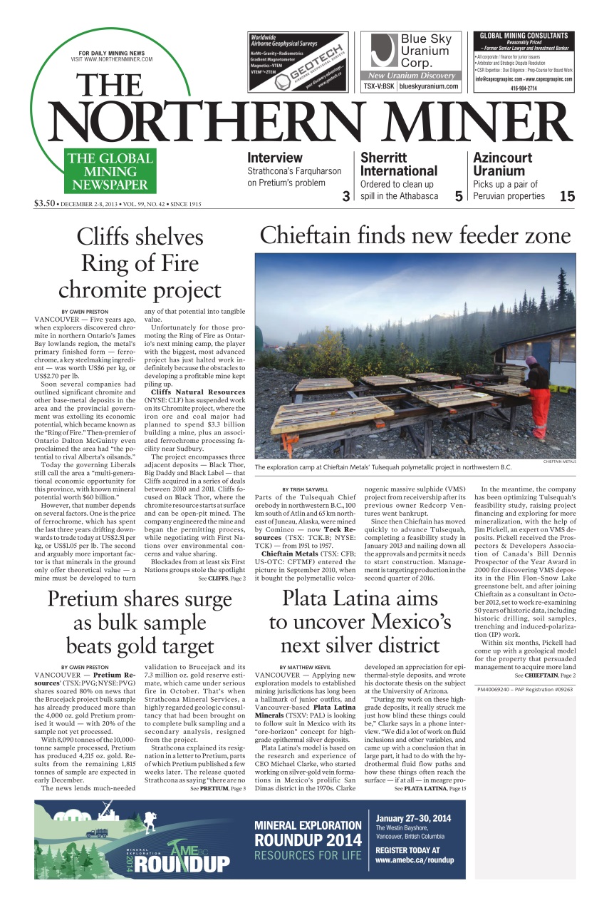The Northern Miner Preview Pages