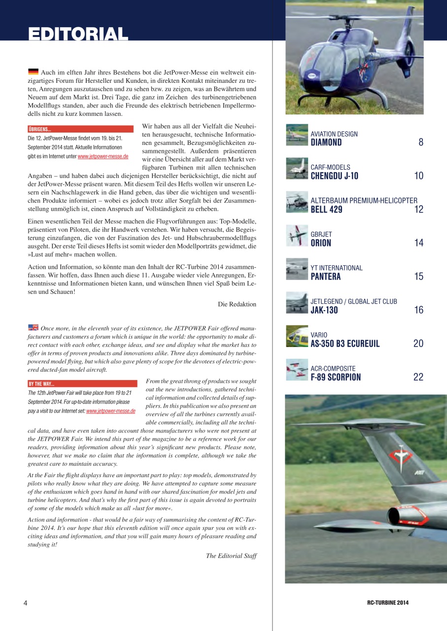 RC Turbine - Jets & Helicopter Preview Pages
