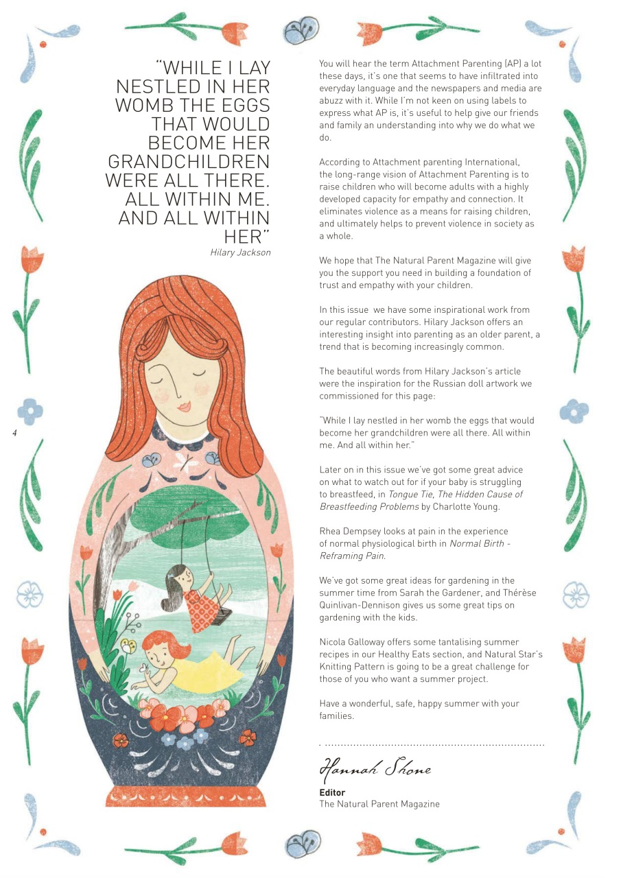 The Natural Parent Magazine Preview Pages