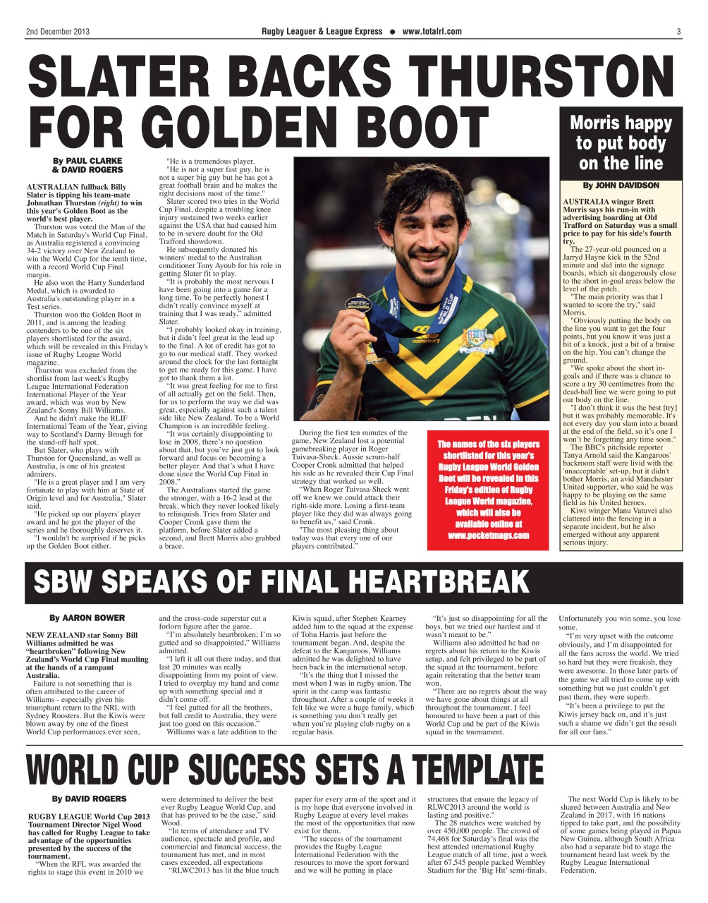 League Express Preview Pages