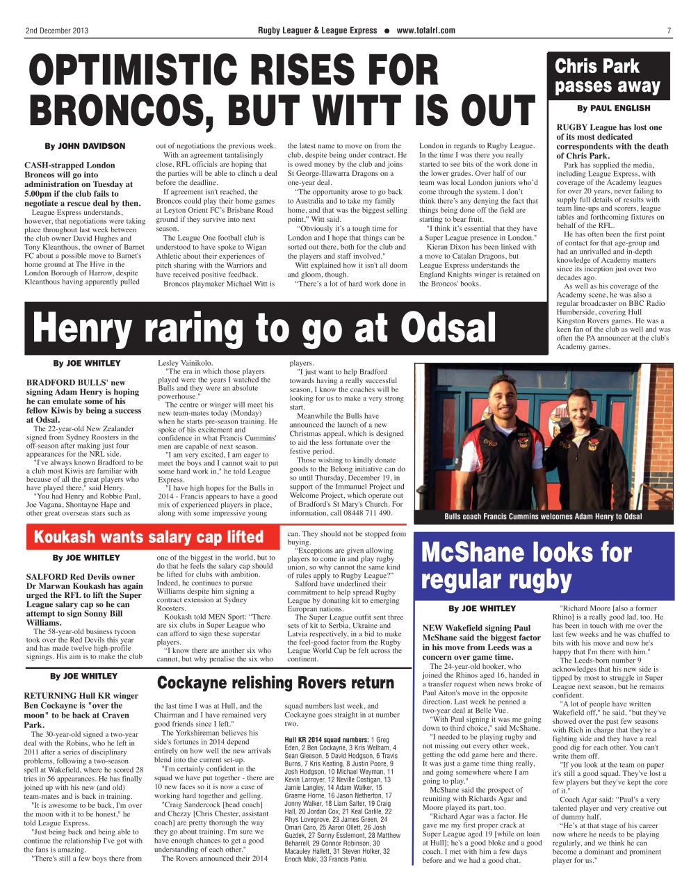 League Express Preview Pages