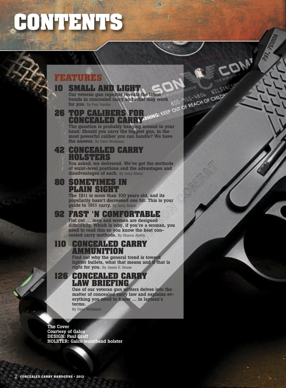 Concealed Carry Handguns Preview Pages