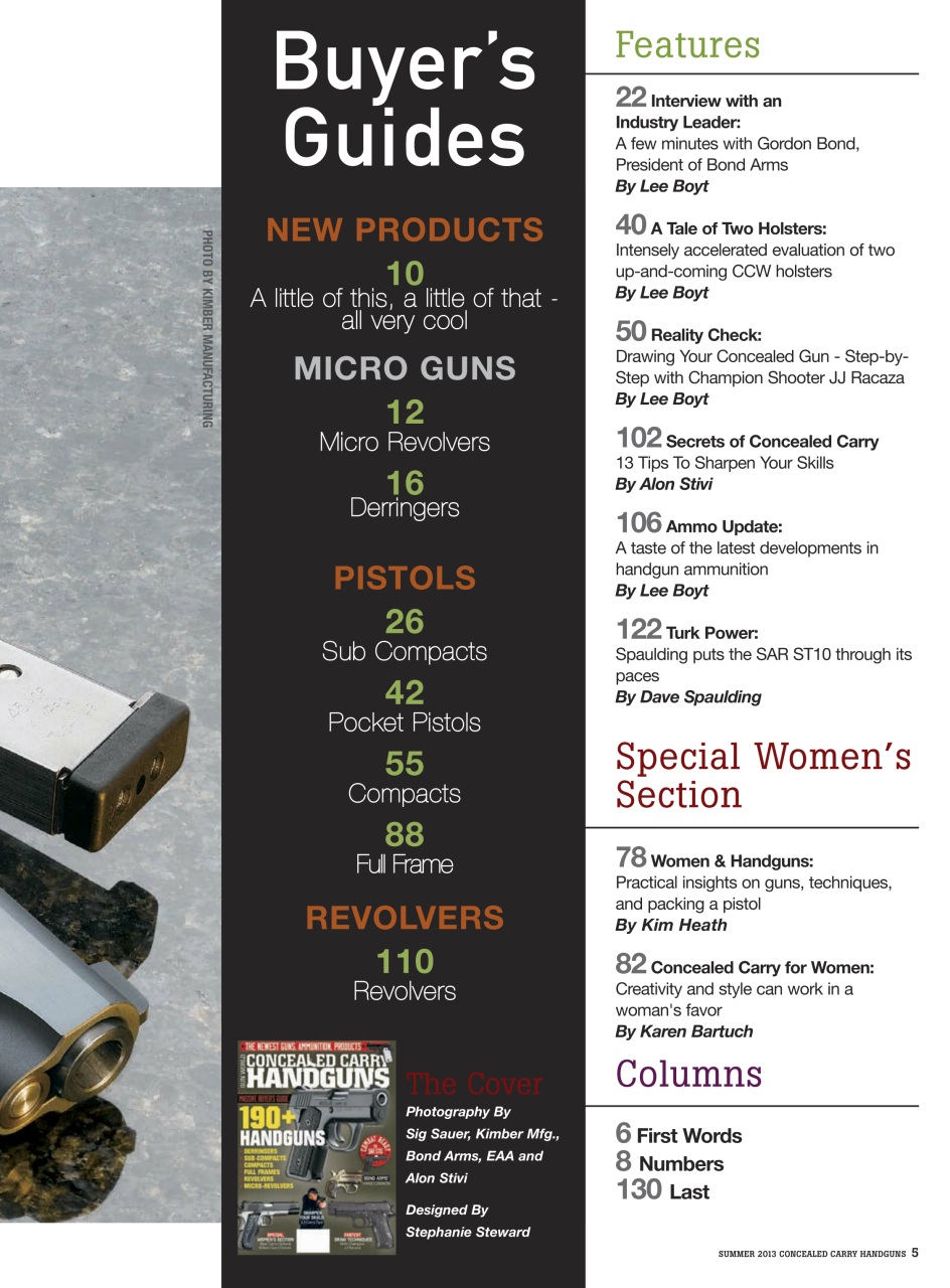 Concealed Carry Handguns Preview Pages