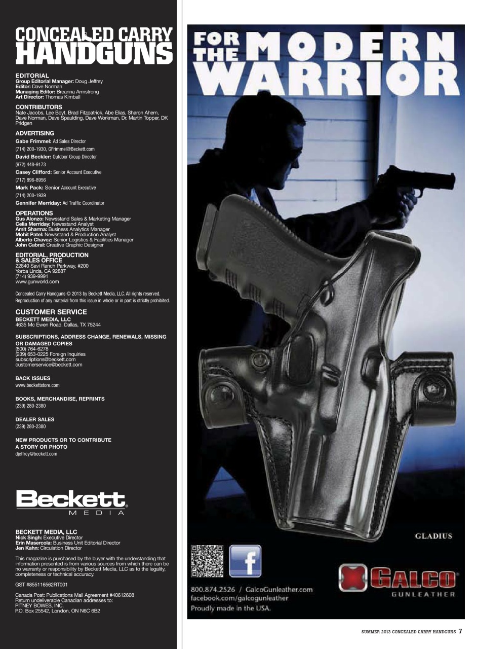 Concealed Carry Handguns Preview Pages