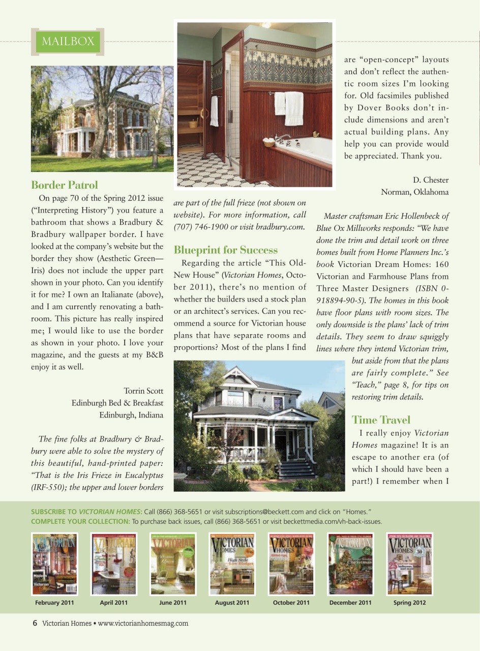 Victorian Homes Preview Pages