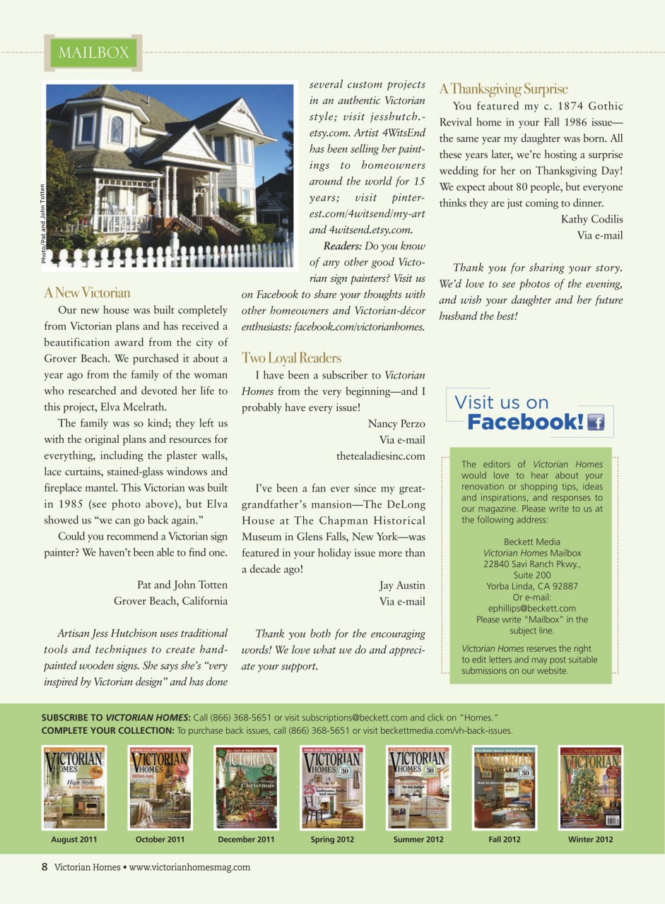 Victorian Homes Preview Pages