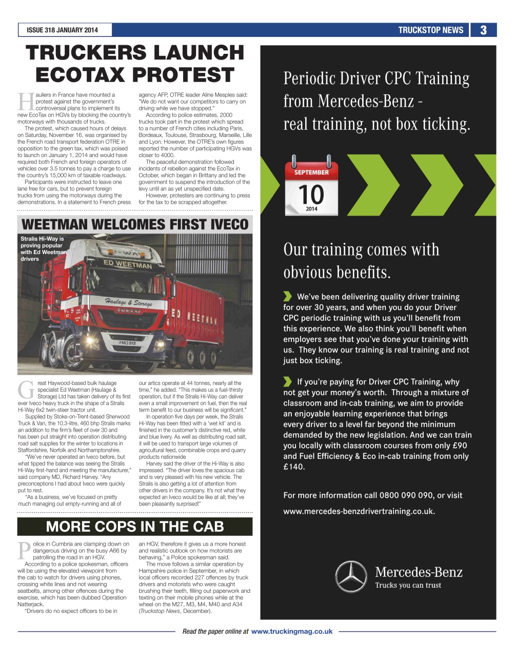 Truckstop News Preview Pages