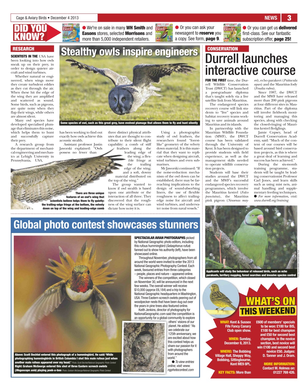 Cage & Aviary Birds Preview Pages