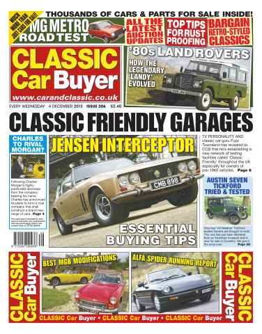Classic Car Buyer issue No.206 Jensen Interceptor Essetial Buying Tips