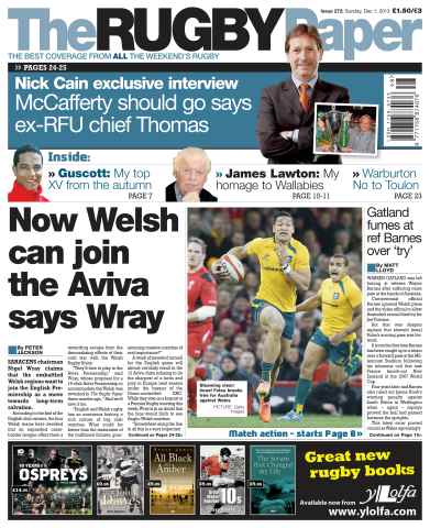 The Rugby Paper issue 1st December 2013