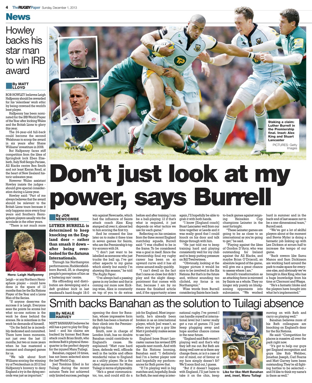 The Rugby Paper Preview Pages