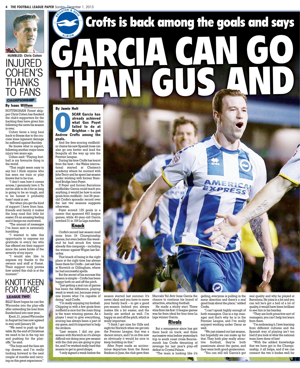 The Football League Paper Preview Pages