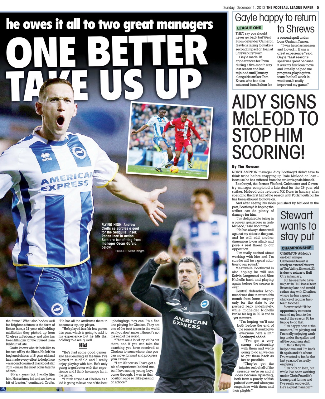 The Football League Paper Preview Pages