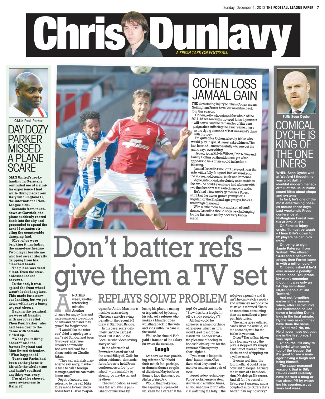 The Football League Paper Preview Pages