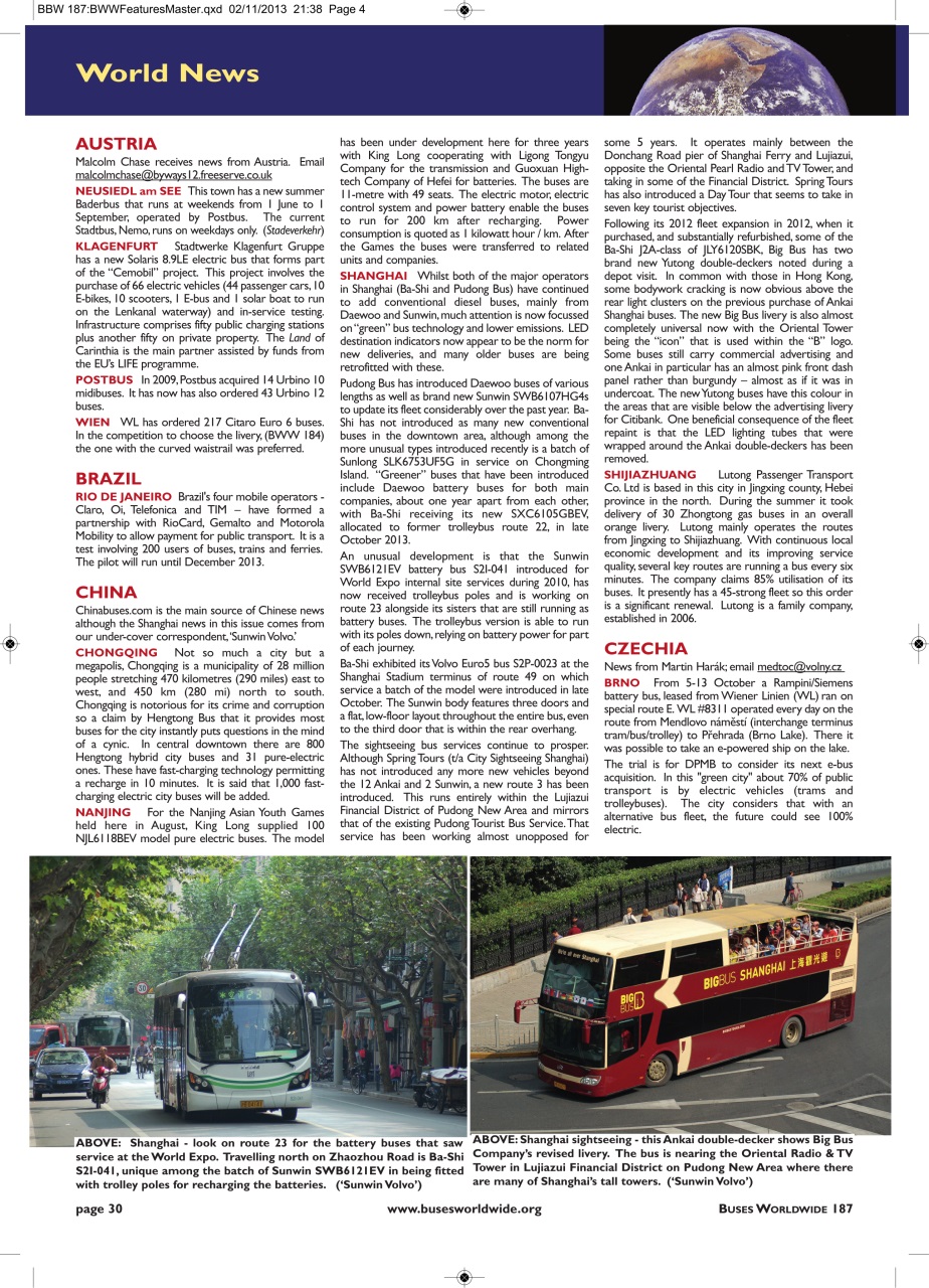 Buses Worldwide Preview Pages