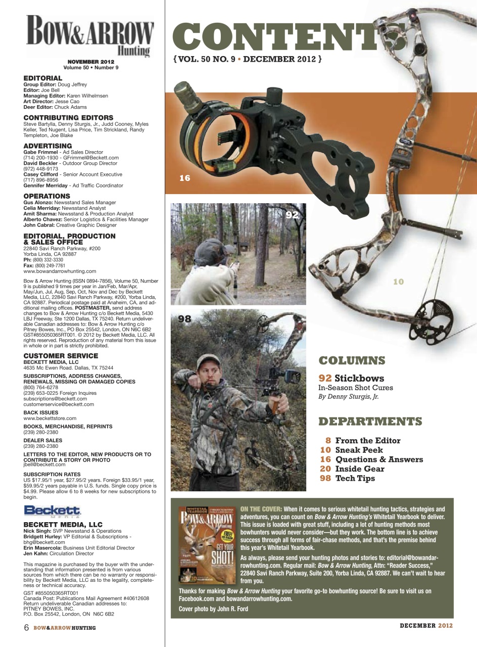 Bow & Arrow Hunting Preview Pages